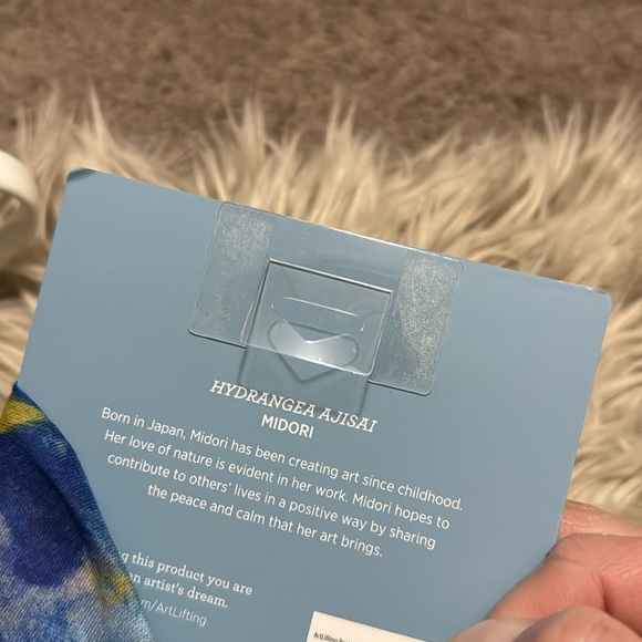 Gorgeous NWT Scarf-Demdaco”ArtLifting”Water Color Vibes Print-Blues/Purple/Green - Picture 5 of 13